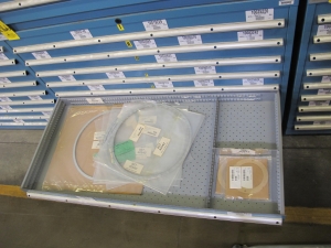 LISTA HEAVY DUTY 9-DRAWER PARTS CABINET W/ CONTENTS (W-50) LOADING & HANDLING FEE $25-